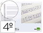 BLOC MUSICA LIDERPAPEL PENTAGRAMA 4MM CUARTO 20 HOJAS 100G/M2