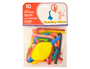 GLOBO 100% LATEX BIODEGRADABLE PARA MODELAR + INFLADOR BOLSA DE 10 UNIDADES