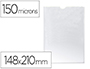 FUNDA PORTADOCUMENTO Q-CONNECT DIN A5 150 MICRAS PVC TRANSPARENTE CON UERO 148X210 MM
