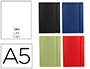 LIBRETA LIDERPAPEL SIMIL PIEL A5 120 HOJAS 70G/M2 LISO COLORES SURTIDOS