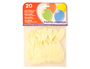 GLOBO 100% LATEX BIODEGRADABLE BLANCO BOLSA DE 20 UNIDADES