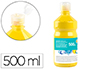 TEMPERA LIQUIDA LIDERPAPEL ESCOLAR 500 ML AMARILLO