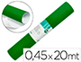 ROLLO ADHESIVO LIDERPAPEL UNICOLOR VERDE BRILLO ROLLO DE 0,45 X 20 MT
