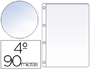 FUNDA SARO PVC CUARTO CUATRO TALADROS 90 MC CRISTAL CAJA DE 100 UNIDADES