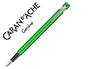 PLUMA CARAN D'ACHE 840 POP LINE VERDE LIMON FLUOR A CUERPO ALUMINIO CON ESTUCHE PUNTO MEDIO