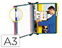 CLASIFICADOR DE PARED METAL CON 10 FUNDAS TAMAO A3 COLORES SURTIDOS