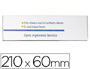 IDENTIFICADOR MURAL ARCHIVO 2000 PORTANOMBRE CON ADHESIVO TRASERO EN POLIESTIRENO TRANSPARENTE 210X60 MM