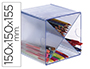 ARCHICUBO ARCHIVO 2000 ASPA ORGANIZADOR MODULAR PLASTICO AZUL TRANSPARENTE 150X150X155 MM INCLUYE 2 CLIPS DE SUJECION
