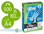 PAPEL FOTOCOPIADORA TECNO GREEN 100% RECICLADO DIN A4 80 GRAMOS PAQUETE DE 500 HOJAS