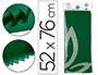 PAPEL SEDA LIDERPAPEL 52X76CM 18G/M2 BOLSA DE 5 HOJAS VERDE OSCURO