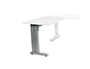 ALA PARA MESA ROCADA SERIE METAL 60X 100 CM DERECHA O IZQUIERDA ACABADO AC04 ALUMINIO/ BLANCO