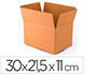 CAJA PARA EMBALAR Q-CONNECT AMERICANA CON FONDO AUTOMATICOCARTON CANAL SIMPLE 3 MM COLORCOLOR KRAFT 300X215X110 MM