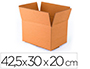 CAJA PARA EMBALAR Q-CONNECT AMERICANA CON FONDO AUTOMATICOCARTON CANAL SIMPLE 3 MM COLORCOLOR KRAFT 425X300X200 MM