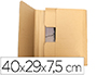 CAJA PARA EMBALAR LIBROS Q-CONNECT CARTON RECICLADO CANAL SIMPLE 3 MM COLOR KRAFT 400X290X75 MM