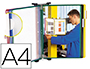 PORTACATALOGO DE PARED METALICO TARIFOLD CON 10 FUNDAS DIN A4 COLORES SURTIDOS