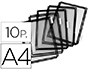 FUNDA PARA PORTACATALOGO TARIFOLD DIN A4 COLOR NEGRO PACK DE 10 UNIDADES