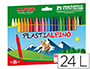 LAPICES CERA ALPINO PLASTI CAJA DE 24 UNIDADES COLORES SURTIDOS