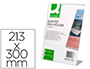 EXPOSITOR SOBREMESA Q-CONNECT CON FORMA DE L METACRILATO TAMAO 213X300 MM