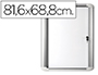 VITRINA DE ANUNCIO BI-OFFICE MAGNETICA 816X688 MM PARA EXTERIOR CON MARCO DE ALUMINIO Y CERRADURA