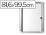 VITRINA DE ANUNCIO BI-OFFICE MAGNETICA 816X995 MM PARA EXTERIOR CON MARCO DE ALUMINIO Y CERRADURA