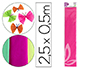 PAPEL CRESPON LIDERPAPEL 50 CM X 2,5 M 34G/M2 ROSA FLUORESCENTE