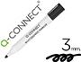 ROTULADOR Q-CONNECT PIZARRA BLANCA COLOR NEGRO PUNTA REDONDA 3 MM