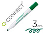 ROTULADOR Q-CONNECT PIZARRA BLANCA COLOR VERDE PUNTA REDONDA 3 MM