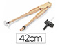 COMPAS PARA ENCERADO FAIBO DE PLASTICO IMITACION MADERA CON ADAPTADOR 42 CM