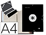 CARPETA ANTARTIK CLASIFICADORA A4 12 DEPARTAMENTOS GOMAS CARTON FORRADO COLOR NEGRO