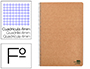 CUADERNO ESPIRAL LIDERPAPEL DIN A4 ECOUSE TAPA CARTULINA KRAFT 80H PAPEL RECICLADO 80 GR CUADRO 4 MM CON MARGEN