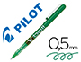 ROTULADOR PILOT ROLLER V-BALL VERDE 0.5 MM